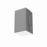 Светодиодный светильник VARTON DL-Grill CRI90 для потолка Грильято 100х100 мм встраиваемый 12 Вт 3000 К 90х90х160 мм RAL7045 серый муар