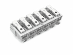 Клеммная колодка 27.3мм 6x2 0.5-2.5мм² 24А 500В белый Wago