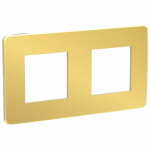 Рамка 2гн золото/крем Unica STUDIO NEW Schneider Electric Рамка 2гн золото/крем Unica STUDIO NEW Schneider Electric