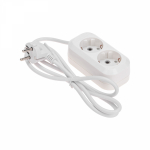 Удлинитель 2гн с З/К 1,5м белый 3х0,75мм? PROconnect