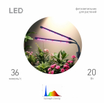 Настольный светильник для растений ЭРА FITO-20W-АLED-Ra-USB полного спектра 20 Вт черный Настольный светильник для растений ЭРА FITO-20W-АLED-Ra-USB полного спектра 20 Вт черный