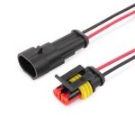 Разъем герметичный автомобильный РГА-2П с проводом (КВТ) Разъем герметичный автомобильный РГА-2П с проводом (КВТ)