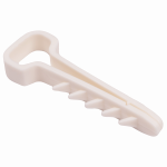 Дюбель-хомут PCD-F 05x10-45-100WH PA6.6 Jazzway (100 шт/уп)