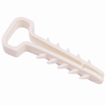 Дюбель-хомут PCD-F 06x12-45-100WH PA6.6 Jazzway (100 шт/уп)