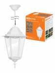Светильник 6100-25 садово-парковый шестигранник, 100Вт, подвес,белый Светильник 6100-25 садово-парковый шестигранник, 100Вт, подвес,белый