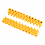 Клеммная колодка винтовая 206мм 12x2 10-35мм² 80А 400В полиэтилен желтый REXANT