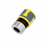 Коннектор для шланга, быстросъемный 1/2" с термопластичной резиной и зажимной гайкой из цинка Профи ЧЕТЫРЕ СЕЗОНА