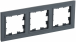 Рамка 3гн графит РУ-3-БрГ BRITE IEK (1/10/100)