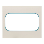 Рамка 2-пост. цвет белый линией цвета синий Стокгольм PROxima EKF