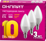 Лампа ОНЛАЙТ 90 819 OLL-01-01 (C37-10-230-2.7K-E14-FR-PACK3)