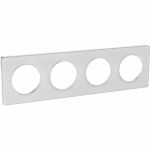 Рамка 4гн белый прозрачный матовый горизонтальная/вертикальная IP21 Odace SE