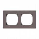 Рамка 2-пост. цвет коричневый матовый, пластик горизонт. и вертик., IP20 ABB Рамка 2-пост. цвет коричневый матовый, пластик горизонт. и вертик., IP20 ABB