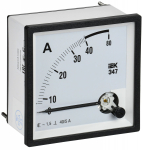 Амперметр Э47 40/5А кл. точн. 1,5 96х96мм IEK Амперметр Э47 40/5А кл. точн. 1,5 96х96мм IEK
