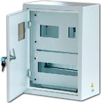 Щит учета ЩУПл-1Н-12 400х315х160 настен окно с зам. металл сер IP54 КРЗМИ (1)