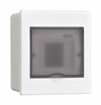 Корпус пласт. встраиваемый прозр. дв. 1 ряд 4 мод. IP41 ЩРВ-П