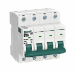 Выключатель автоматический 4-полюсный (4P) 16А хар. D DEKraft ВА-103