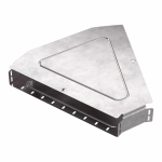 Угол д/листового кабель.лотка 45° горизонтальн. без соединит. разъема сталь светло-серый ПРОМРУКАВ