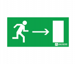 ЭЗ "Направление к эвакуационному выходу направо" (260х130)