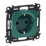 Розетка 1гн с З/К шторки с/у зеленый механизм 16А Valena ALLURE Legrand Розетка 1гн с З/К шторки с/у зеленый механизм 16А Valena ALLURE Legrand