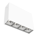 Светодиодный светильник VARTON DL-Box Reflect Multi 1x4 накладной 14 Вт 4000 К 150х40х115 мм RAL9003 белый муар 36° DALI