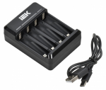 Устройство зарядное NiMH/CD 2-4 AA/AAA 200мА LED IEK