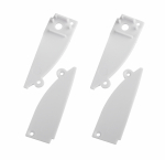 Набор заглушек ЭРА 9818-3 профиля 9818 2шт глухие 2шт с отверстием Набор заглушек ЭРА 9818-3 профиля 9818 2шт глухие 2шт с отверстием