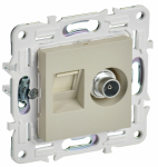 Розетка 2гн комп+ТВ RJ45+TV с/у крем механизм кат.5E SK-A14B SKANDY IEK (1/10/100) Розетка 2гн комп+ТВ RJ45+TV с/у крем механизм кат.5E SK-A14B SKANDY IEK (1/10/100)