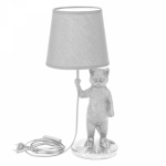 Светильник декоративный настольный МОБИ "Кот с зонтом" , с цоколем Е14, 40 Вт, цвет белый REXANT Светильник декоративный настольный МОБИ "Кот с зонтом" , с цоколем Е14, 40 Вт, цвет белый REXANT