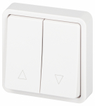Переключатель ЭРА Эксперт 11-1528-01 для жалюзи кнопочный IP55, 10АХ-250В, СУ, белый Переключатель ЭРА Эксперт 11-1528-01 для жалюзи кнопочный IP55, 10АХ-250В, СУ, белый