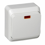 Выключатель 1кл прох с подсв о/у белый IP20 Этюд Systeme Electric (1/25/200) Выключатель 1кл прох с подсв о/у белый IP20 Этюд Systeme Electric (1/25/200)