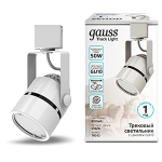 Светильник трековый светодиод 50Вт цилиндр GU10 220В IP20 60*145мм белый однофазный Gauss 1/50 Светильник трековый светодиод 50Вт цилиндр GU10 220В IP20 60*145мм белый однофазный Gauss 1/50