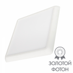 Светильник CL-FIOKK-S180x180-12W Day4000-MIX (WH, 120 deg, 230V) (arlight, IP44 Пластик, 3 года)