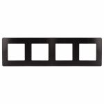 Рамка 4гн сатин черный 12-5104-06 Эра12 ЭРА