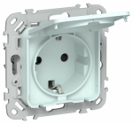 FLITE Роз. с з/к/ш кр. 16А IP44 РСшкр11-0-44-ФлХЛ х/л IEK