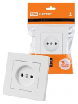 Розетка 2П 10А 250В белая "Сенеж" TDM Розетка 2П 10А 250В белая "Сенеж" TDM