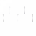 Разветвитель - шина для уличныx гирлянд Professional  (1 вxод, 5 выxодов), расстояние 50 см, белый ПВХ