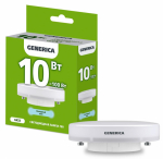 Лампа светодиод 10Вт таблетка GX53 6500К 1000Лм GENERICA IEK (1/10/100) Лампа светодиод 10Вт таблетка GX53 6500К 1000Лм GENERICA IEK (1/10/100)