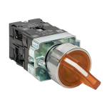 Переключатель BD21 2P c желтой подстветкой 24В NO EKF PROxima Переключатель BD21 2P c желтой подстветкой 24В NO EKF PROxima