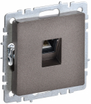 Розетка 1гн комп RJ45 с/у темная бронза кат.6 механизм РК11-БрТБ BRITE IEK (10/100)