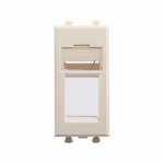 Накладка/вставка для настен. кабель-канала пластик кремово-белый ДКС Накладка/вставка для настен. кабель-канала пластик кремово-белый ДКС