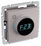 Терморегулятор электронный с индикацией с/у жемчуг механизм ТС10-1-БрЖ BRITE IEK (8/80)