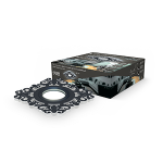 Светильник Квадрат/узор. Черный, Gu5.3, 3Вт LED 4000K Gauss Backlight 1/40