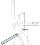 Замок для распределительного шкафа цилиндрический с поворотным рычагом навесной ABB IS2 Шкафы