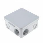 Коробка разветвительная (распр) с крышкой 85х85х40 о/у сер для прямого монтажа 8 мембр. вводов КМР-030-031 IP55 EKF (100)