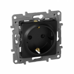 Розетка 1гн с З/К с/у антрацит винт.зажим механизм 16А Etika Legrand Розетка 1гн с З/К с/у антрацит винт.зажим механизм 16А Etika Legrand