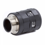 Муфта труба-коробка с металлической резьбой DN 12 мм, М16х1,5, полиамид, цвет черный