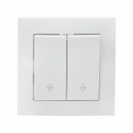 Выключатель 2кл 10А белый проходной Валенсия EKF PROxima Выключатель 2кл 10А белый проходной Валенсия EKF PROxima