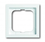 Рамка 1-пост. без перегородки цвет белый Альпийский белый глянцевый, пластик горизонт. и вертик., IP20 Future Linear ABB