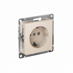 Розетка 1гн с З/К с/у крем механизм 16А быстрозажим AtlasDesign Systeme Electric (1/20)