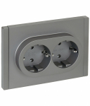 Розетка 2гн с З/К с/у сталь безвинт.клем 16А FP524 FORTE&PIANO IEK (1/10/100) Розетка 2гн с З/К с/у сталь безвинт.клем 16А FP524 FORTE&PIANO IEK (1/10/100)